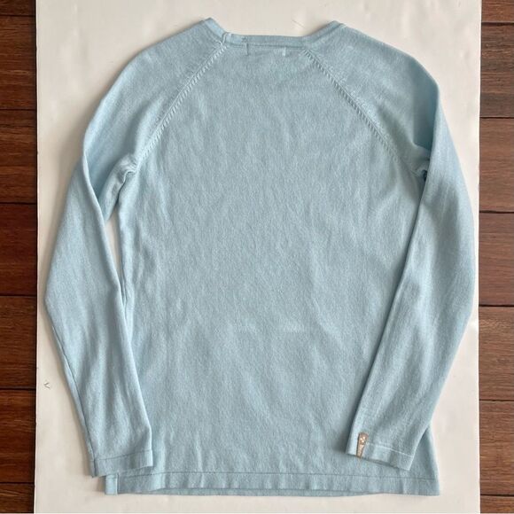 Meister Montage Winter Ski Blue Wool Spandex Blend Sweater Size M - Picture 5 of 10